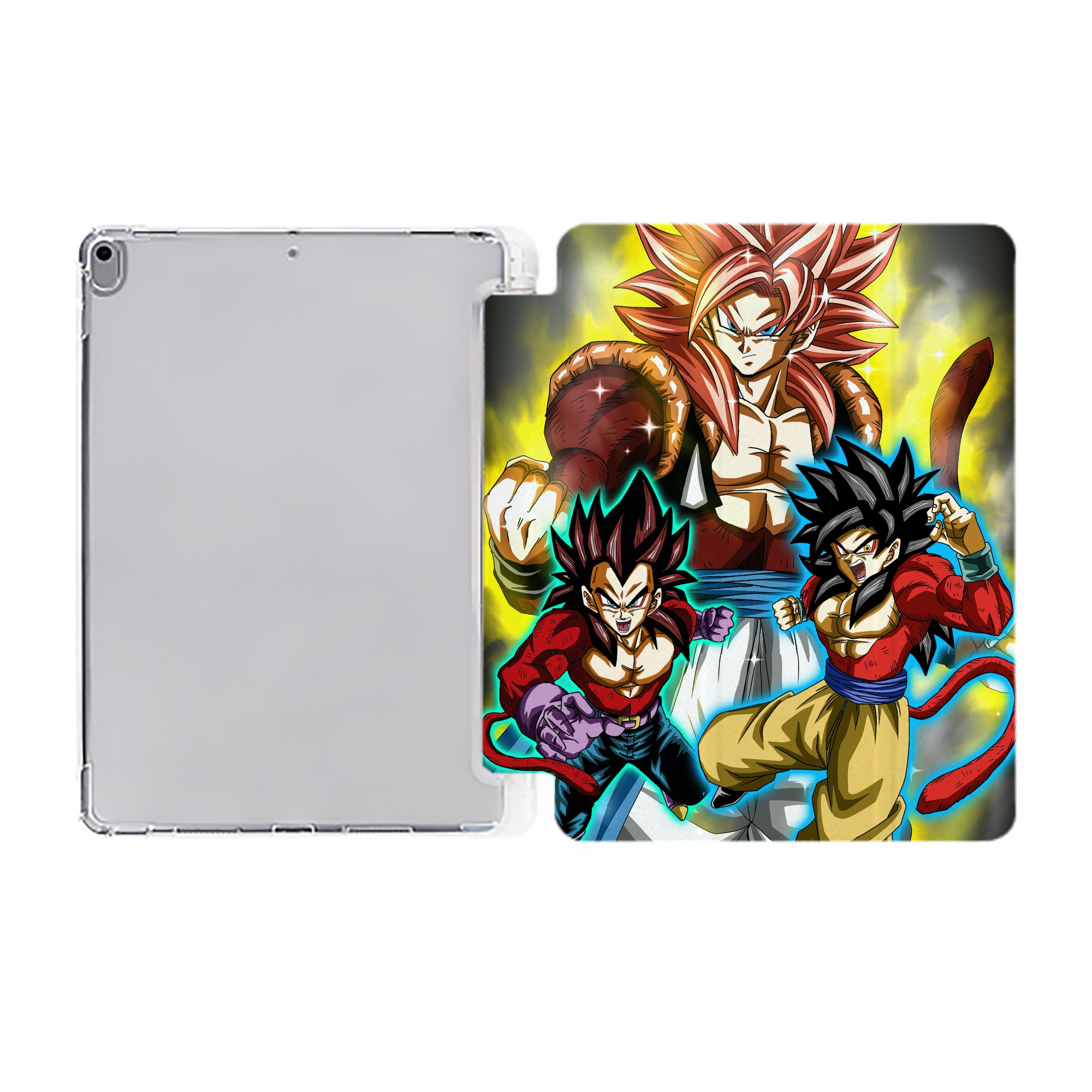 （画像用） ドラゴンボール DRAGON BALL IPad ケース ペン収納付き 三つ折りスタンド PUレザー×シリコン 対応機種9.5/10.5/10.9インチ